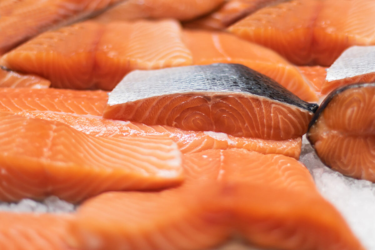 Norwegian salmon, Bergen market