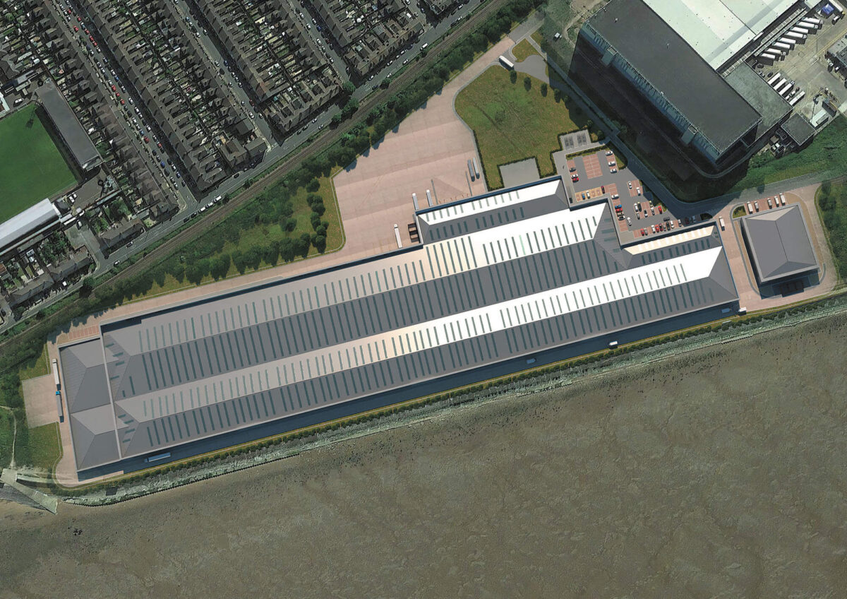 Aquacultured Seafood RAS site, Grimsby (artist's impression)