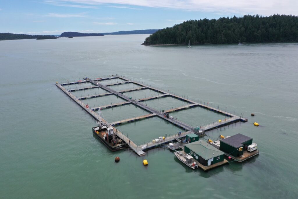 Cooke Aquaculture trout farm, Washington State