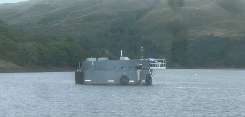 Gael Force feed barge