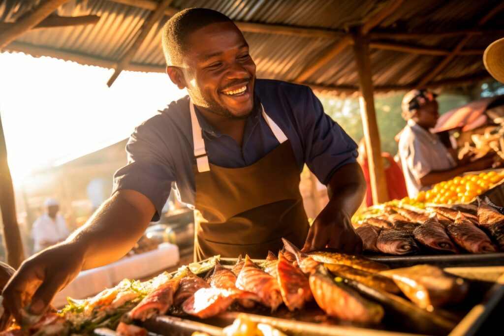 Fish market, Angola