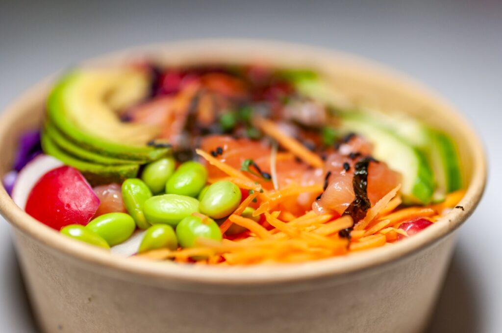 Salmon poke bowl