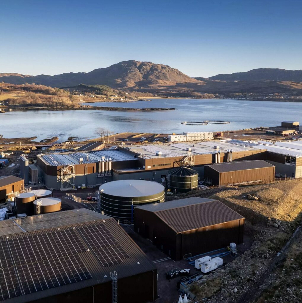 Buildings by a loch