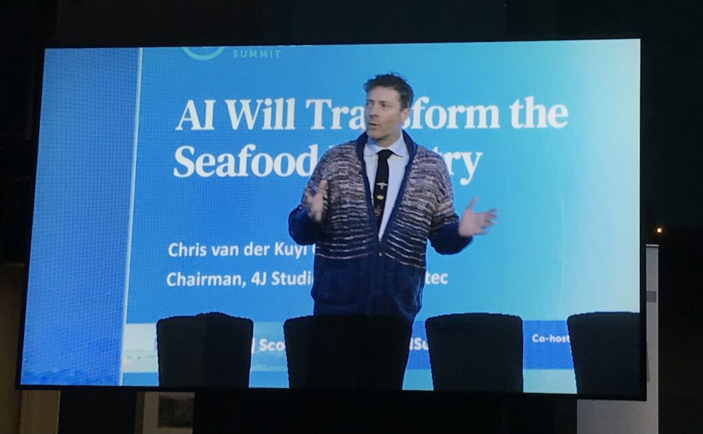 Ace Aquatec Chairman Chris van der Kuyl at the Responsible Seafood Summit 2024