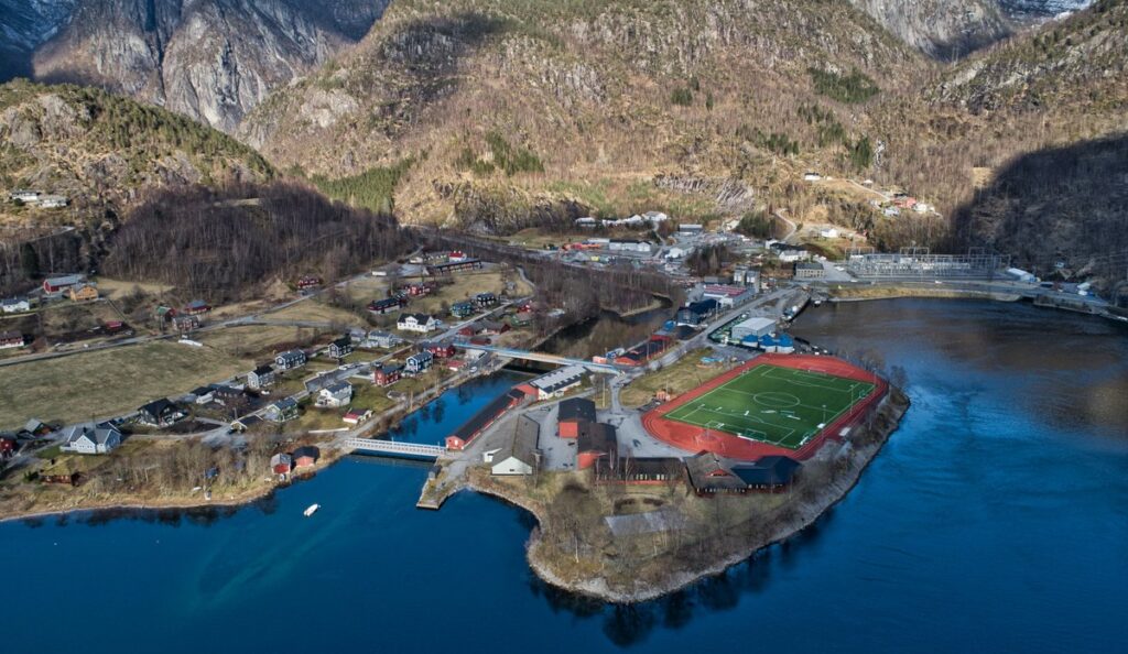 Aerial view of NMBU’s Matre Research Station