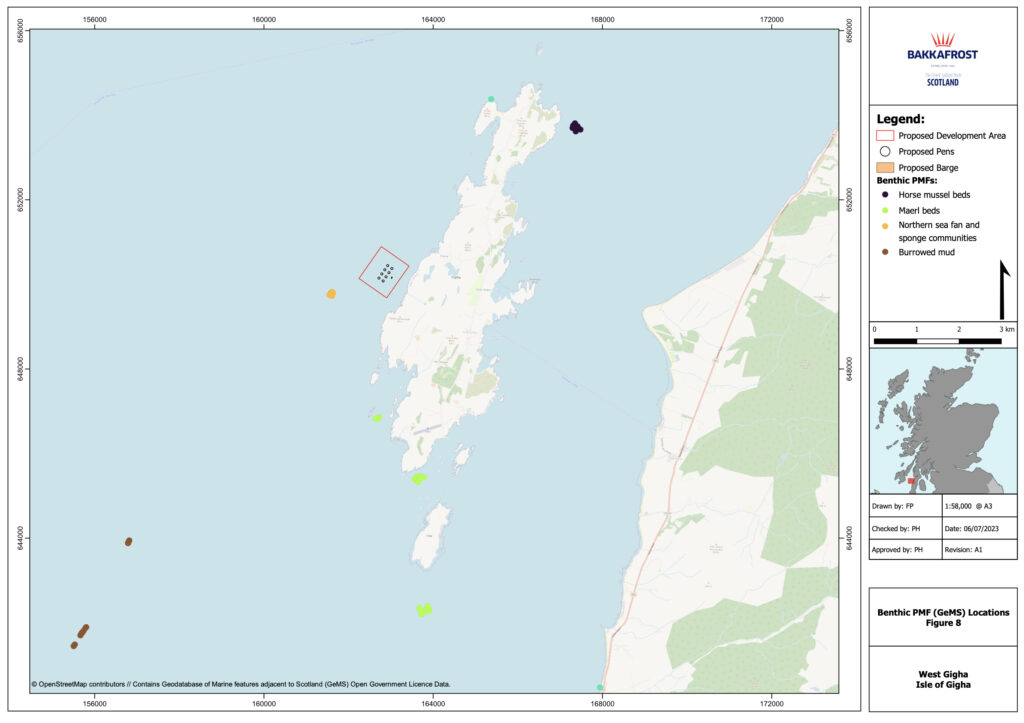 Bakkafrost proposed farm site, Gigha